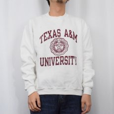 画像2: 80's RUSSELL ATHLETIC USA製 "TEXAS A&M UNIVERSITY" プリントスウェット L (2)