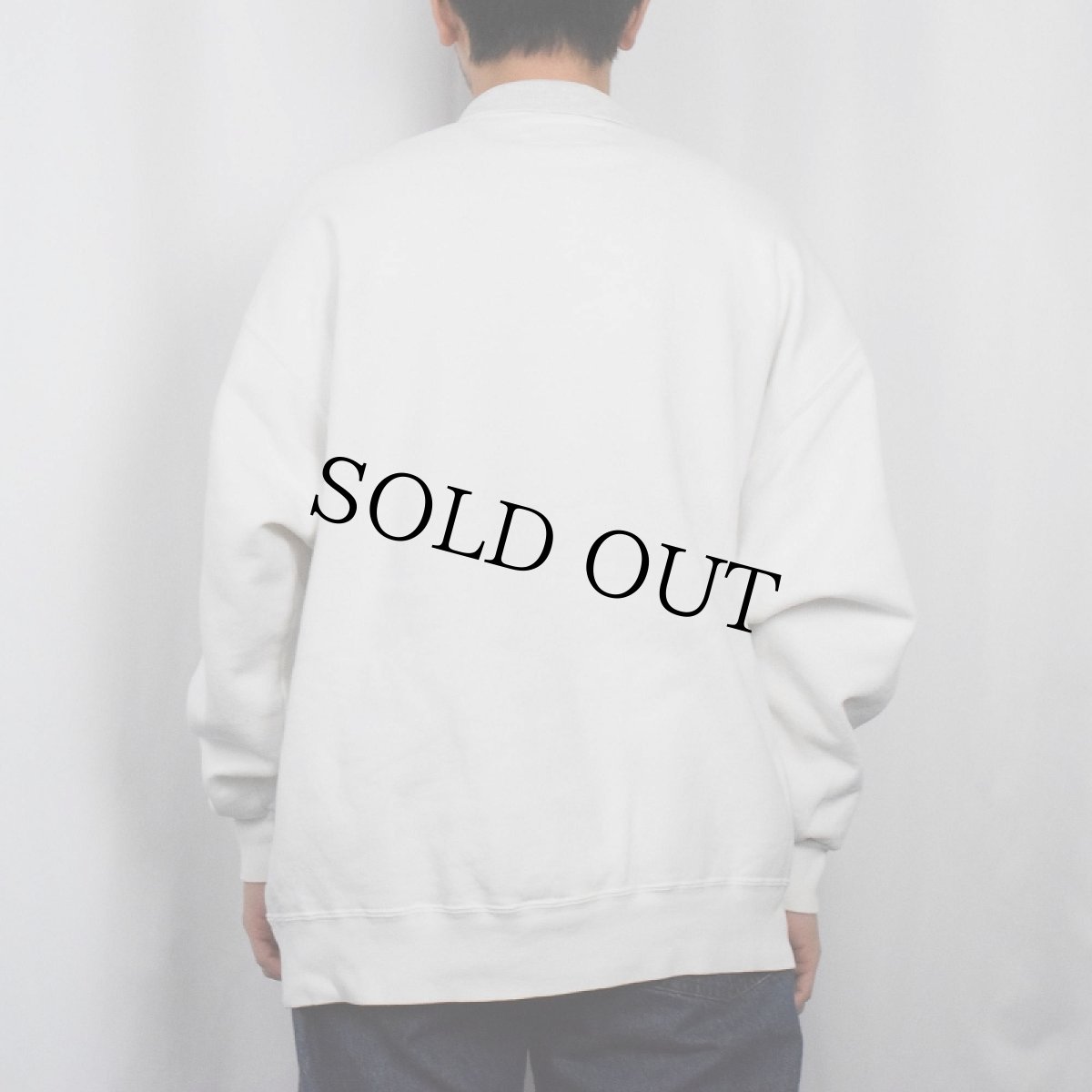 画像3: 90's RUSSELL ATHLETIC USA製 "HIGH COTTON" 刺繍入り スウェットポロシャツ XL (3)