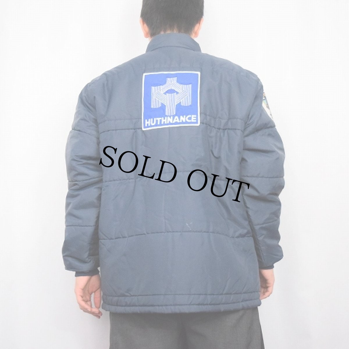 画像4: 70's Swingster USA製 パッチ付き 中綿入り レーシングジャケット NAVY L (4)