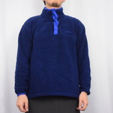 画像2: 90's L.L.Bean 筆記体ロゴ刺繍 フリースプルオーバージャケット (2)