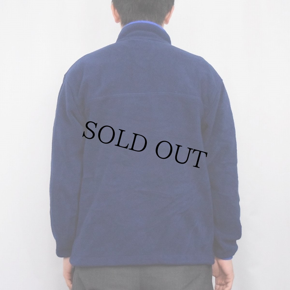 画像3: 90's L.L.Bean 筆記体ロゴ刺繍 フリースプルオーバージャケット (3)