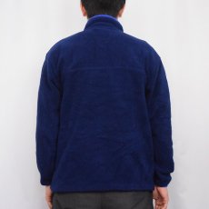 画像3: 90's L.L.Bean 筆記体ロゴ刺繍 フリースプルオーバージャケット (3)