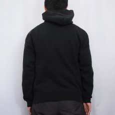 画像3: 90's RUSSELL ATHLETIC USA製 "MILLERSVILLE UNIVERSITY" プリントスウェットフーディー BLACK M (3)