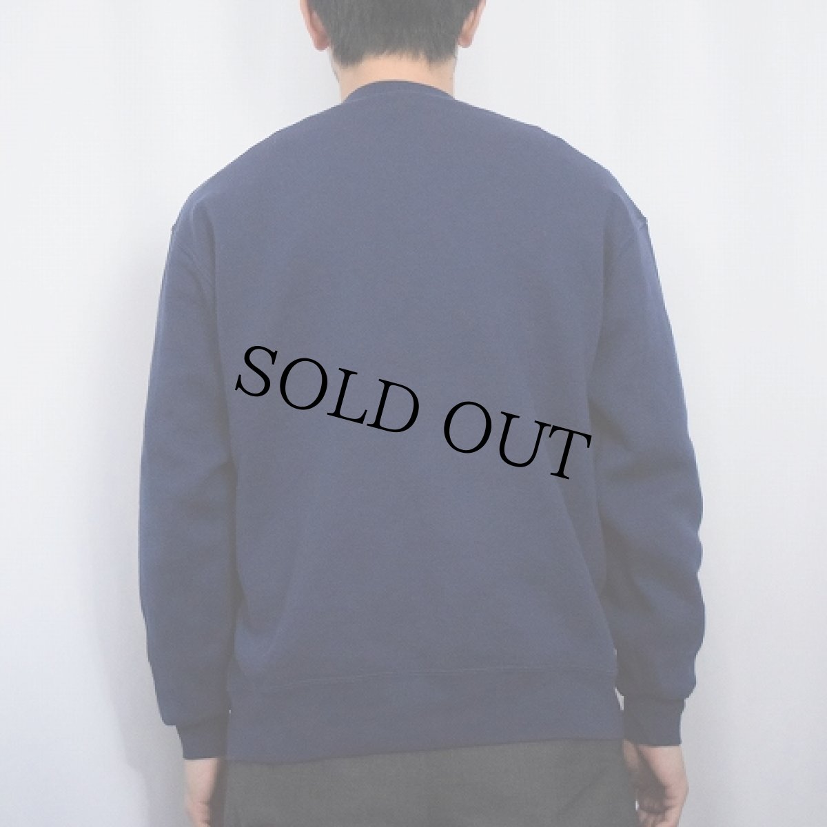 画像3: 90's RUSSELL ATHLETIC USA製 "CIBA-GEIGY" 前V プリントスウェット NAVY XL (3)