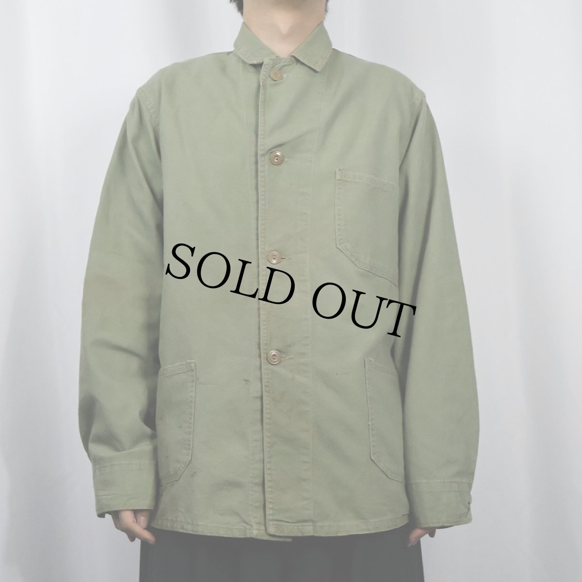 画像2: 40's BEST COAT & APRON Cotton Coverall (2)