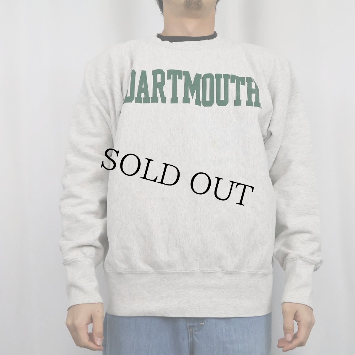 画像2: 90's USA製 REVERSE WEAVE TYPE "DARTMOUTH" プリントスウェット M (2)