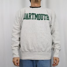 画像2: 90's USA製 REVERSE WEAVE TYPE "DARTMOUTH" プリントスウェット M (2)