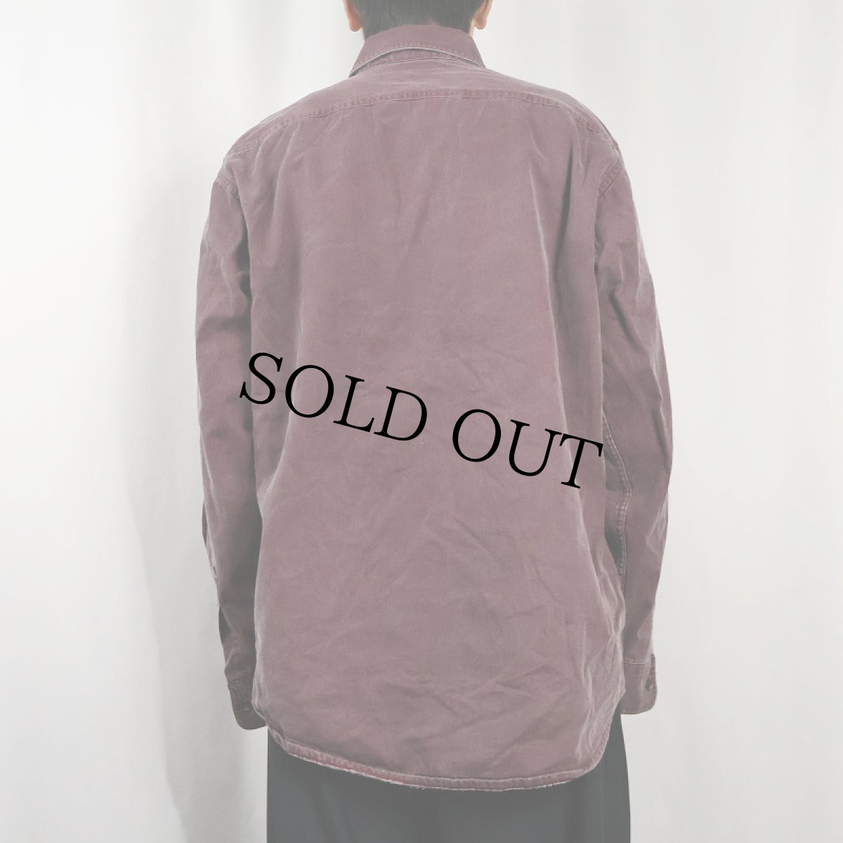 画像3: 80〜90's L.L.Bean USA製 裏地チェック コットンワークシャツ (3)