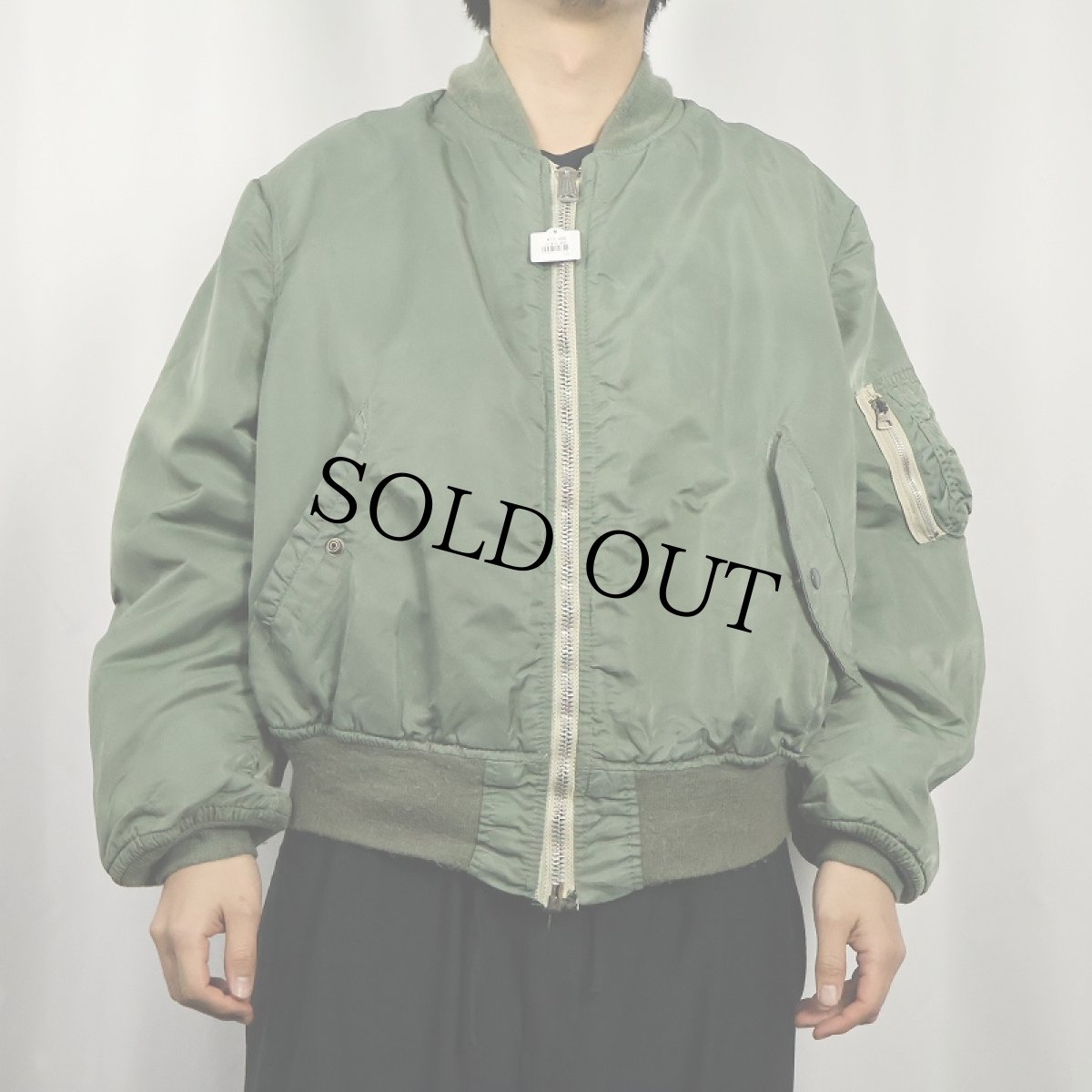 画像5: 民間品 ALPHA INDUSTRIES "MA-1 TYPE" フライトジャケット XL (5)