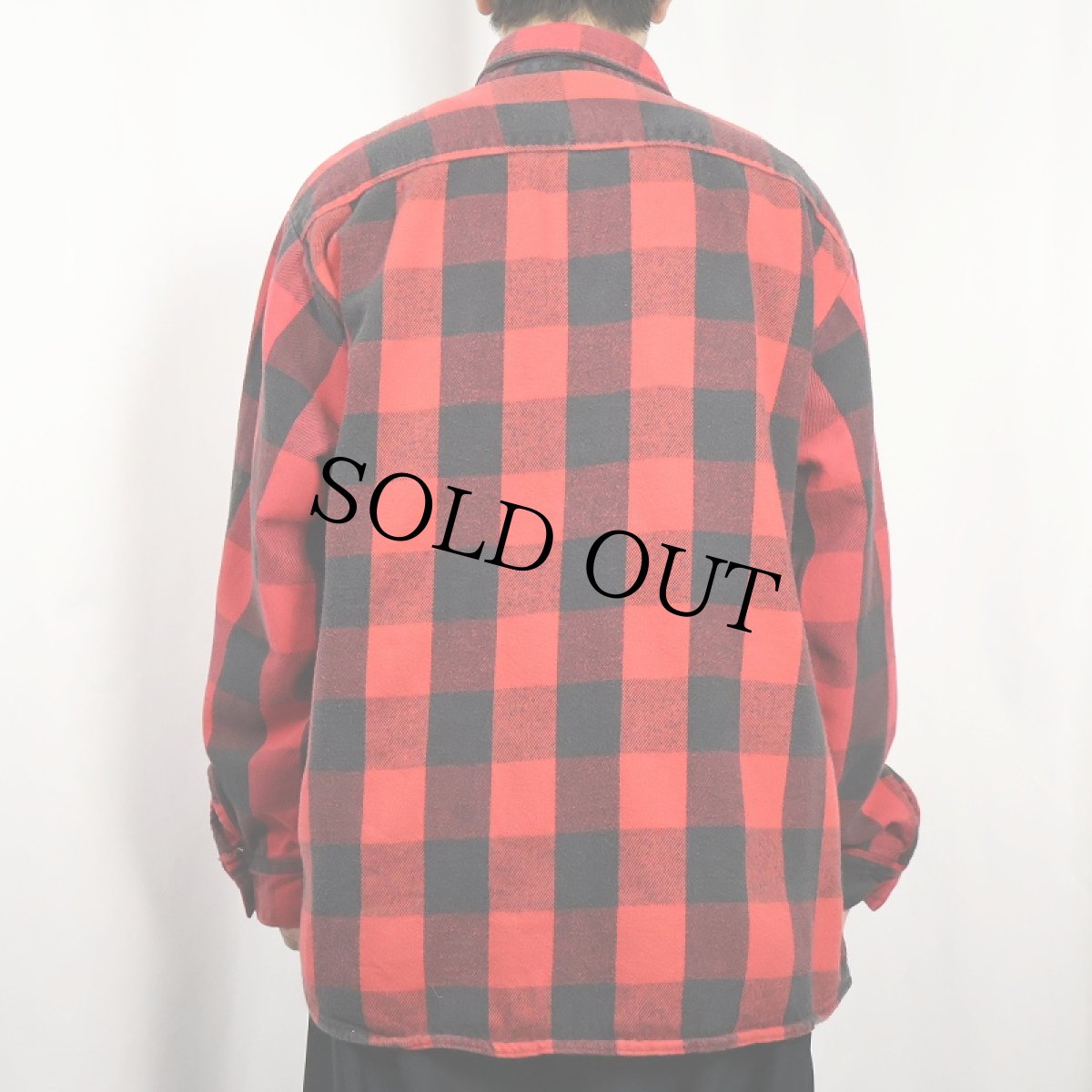 画像3: 90's FIVE BROTHERS バッファローチェック柄 ヘビーネルシャツ 2XL (3)