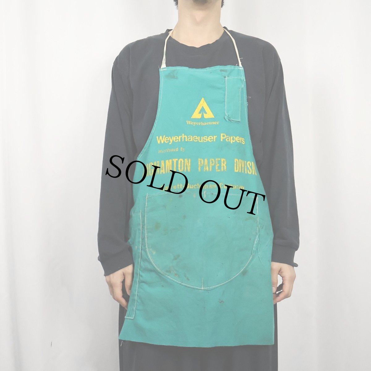 画像3: VINTAGE "BINGHAMTOB PAPER DIVISION" エプロン (3)