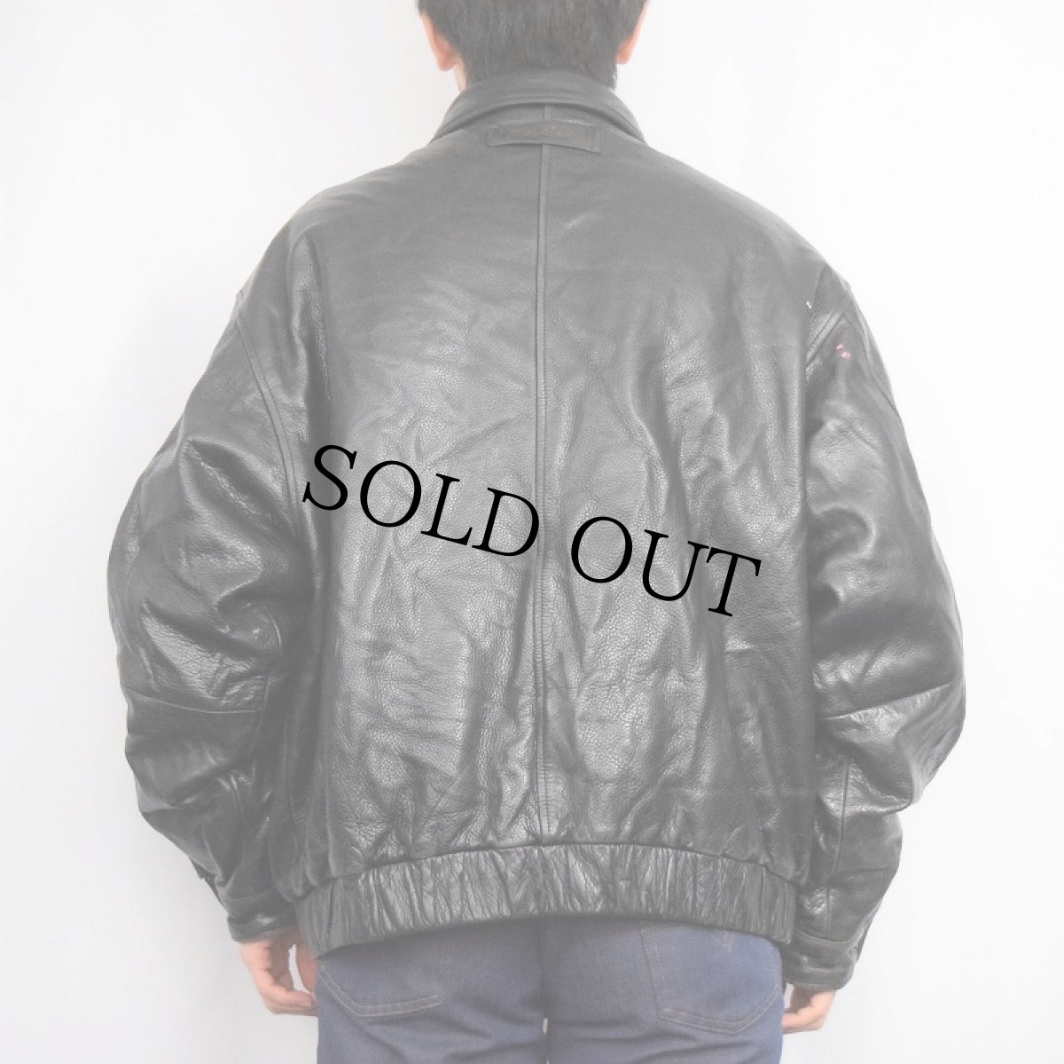 画像3: Eddie Bauer レザージャケット BLACK L (3)