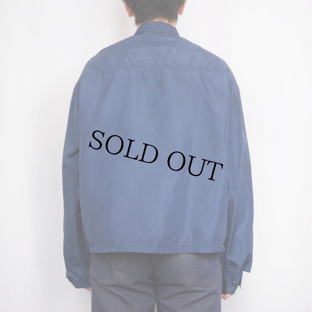 画像3: 60's Champion "PUEDUE" プリントナイロンスイングトップ NAVY L (3)