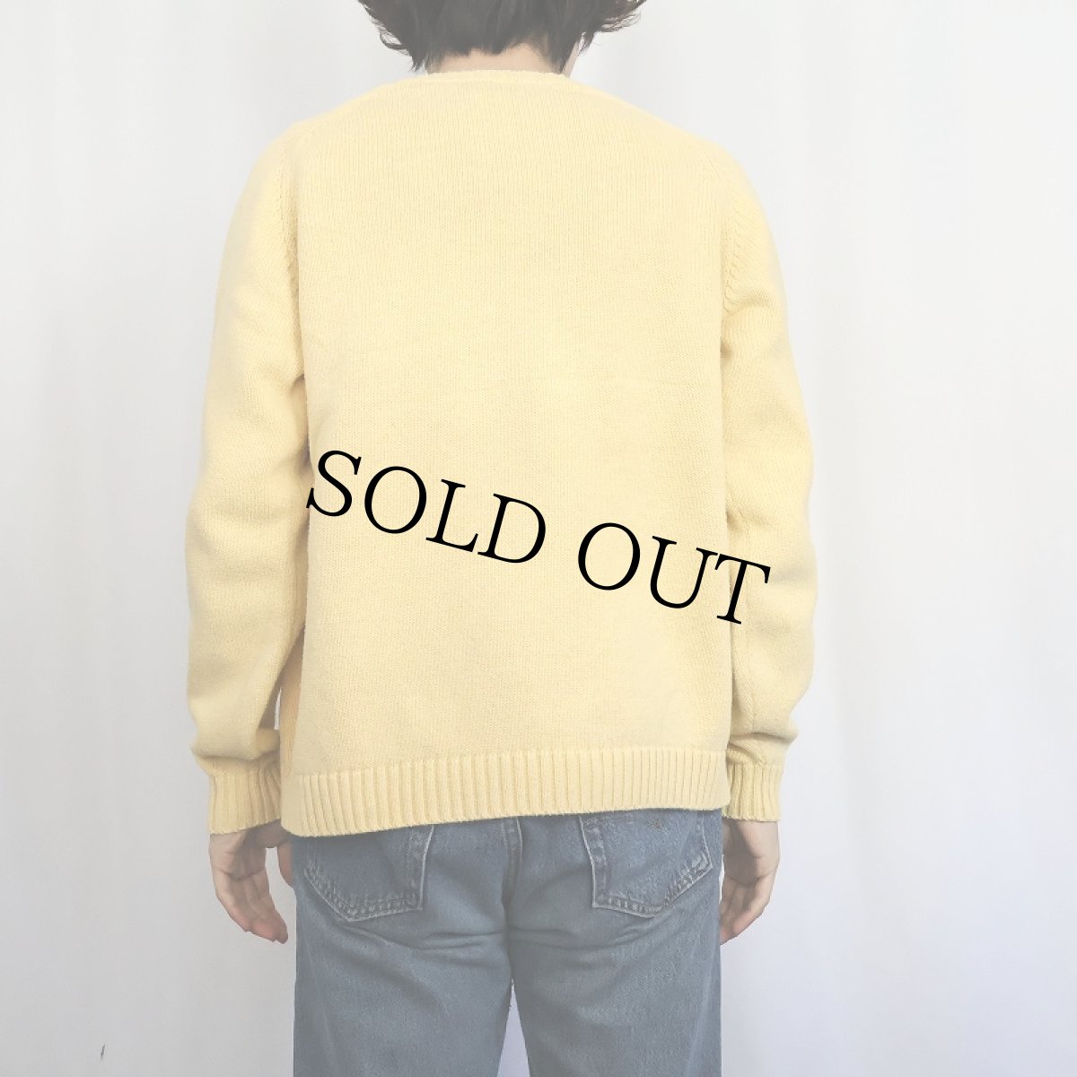 画像3: 90's LANDS' END JAPAN製 コットンニットセーター XL (3)