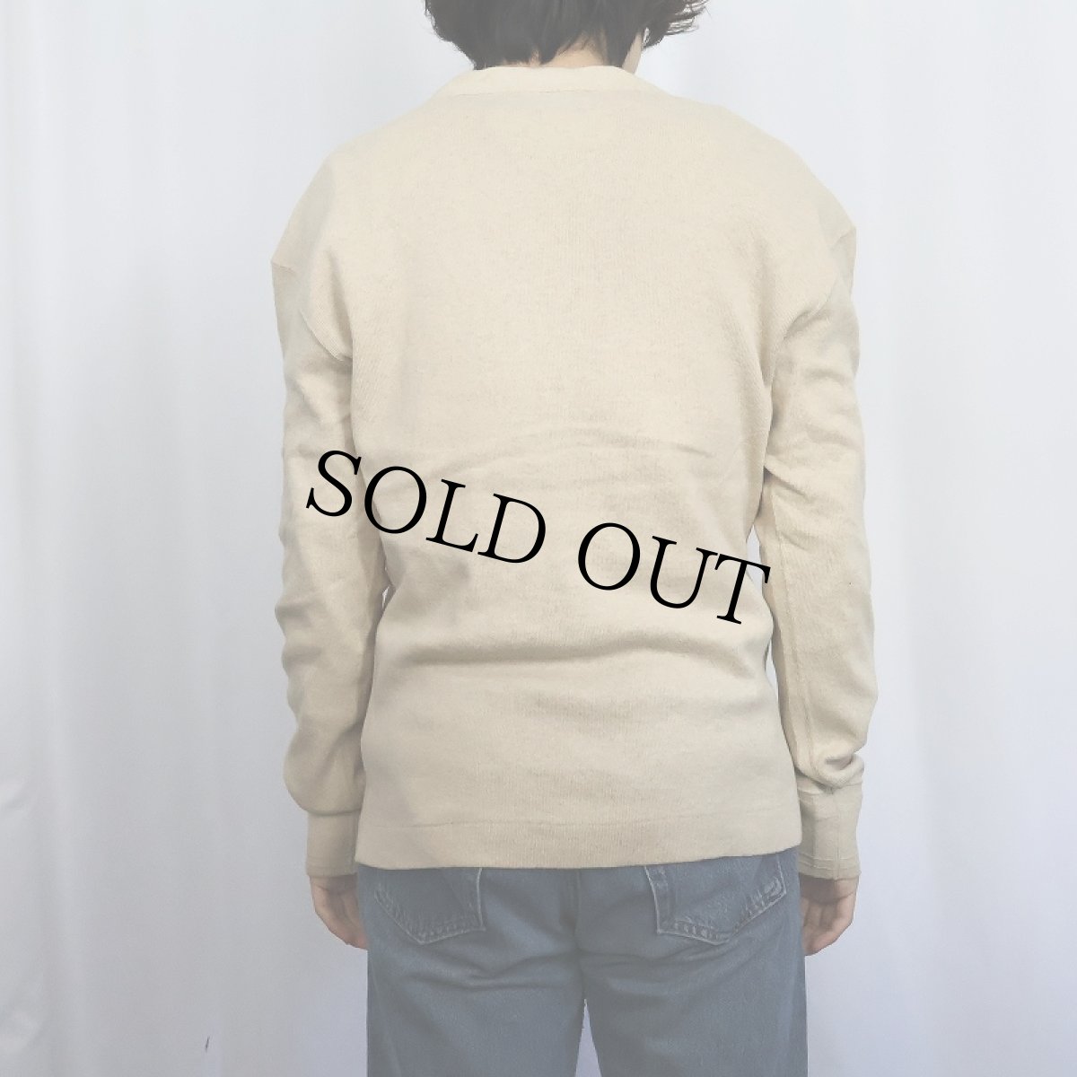 画像3: POLO Ralph Lauren 猫目ボタン コットン×アルパカニットカーディガン M (3)