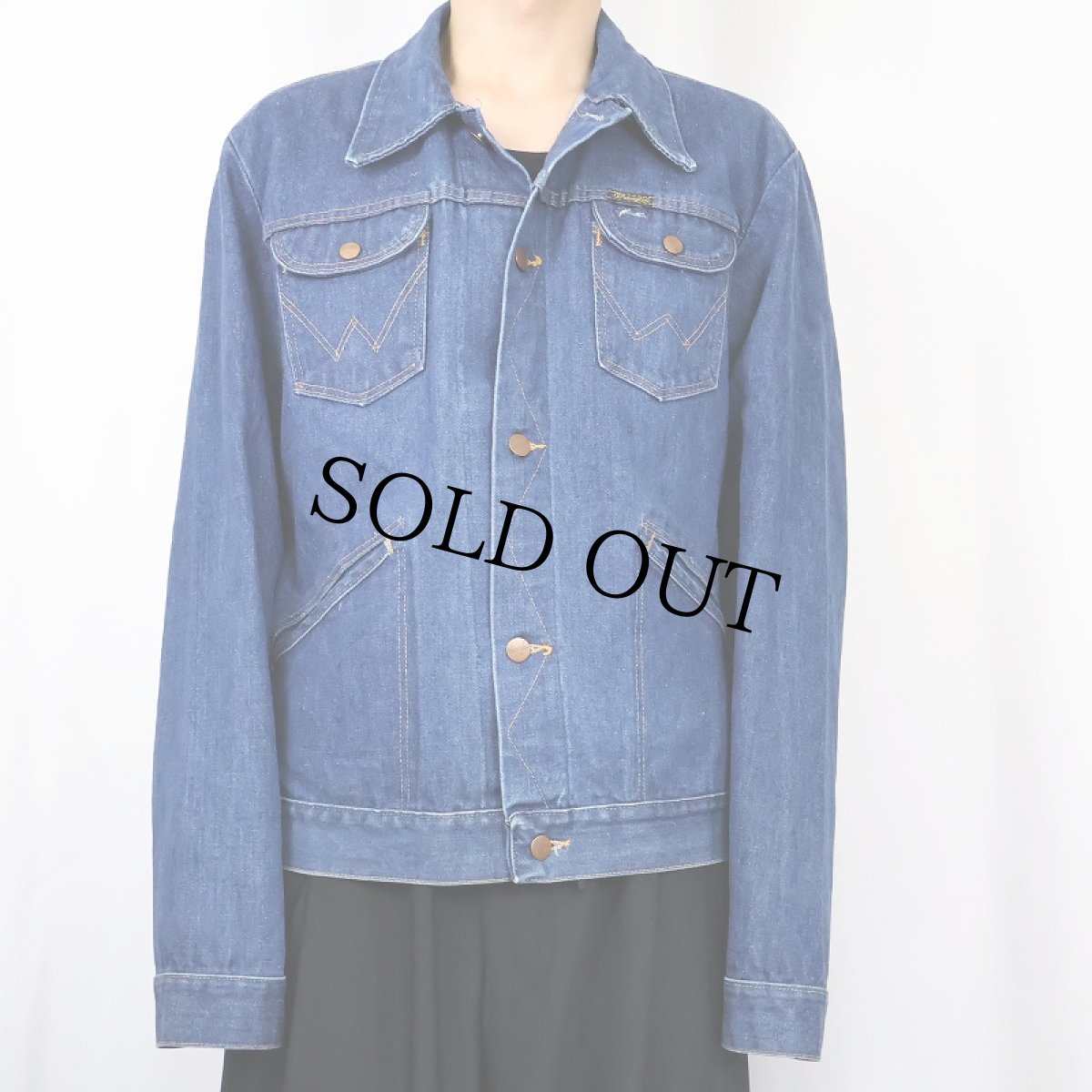 画像2: 70's Wrangler 136MJ USA製 デニムジャケット SIZE44 (2)