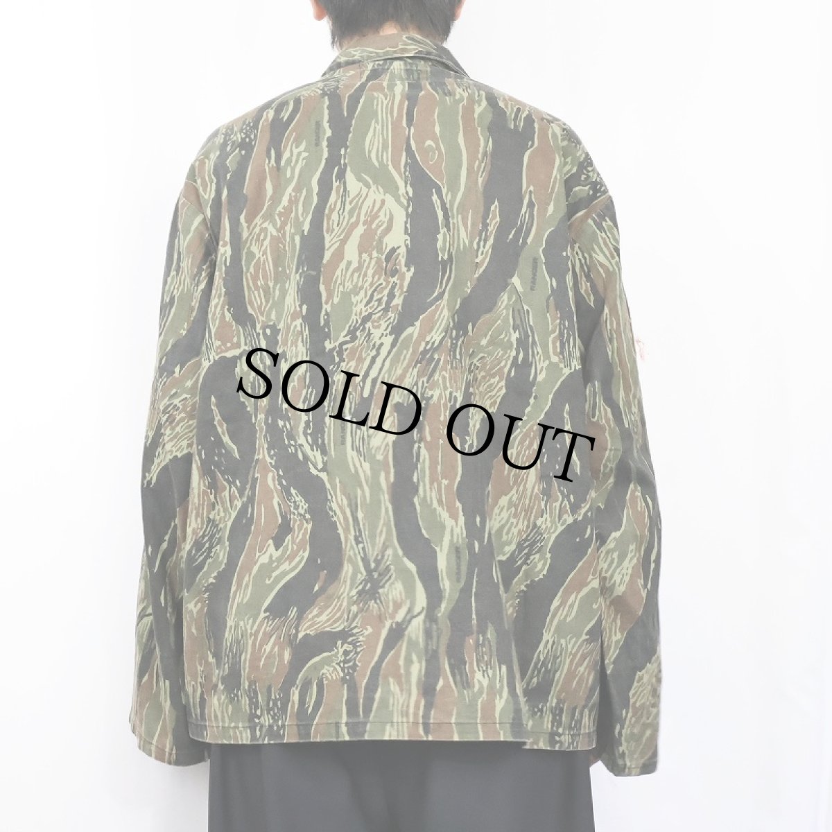 画像3: 80's RANGER USA製 タイガーストライプカモ柄 ハンティングジャケット XL (3)