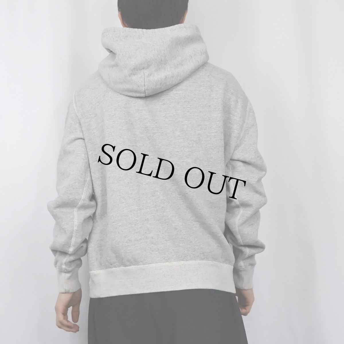 画像3: POLO Ralph Lauren ワッペン付き 前V プリントスウェットフーディー L (3)