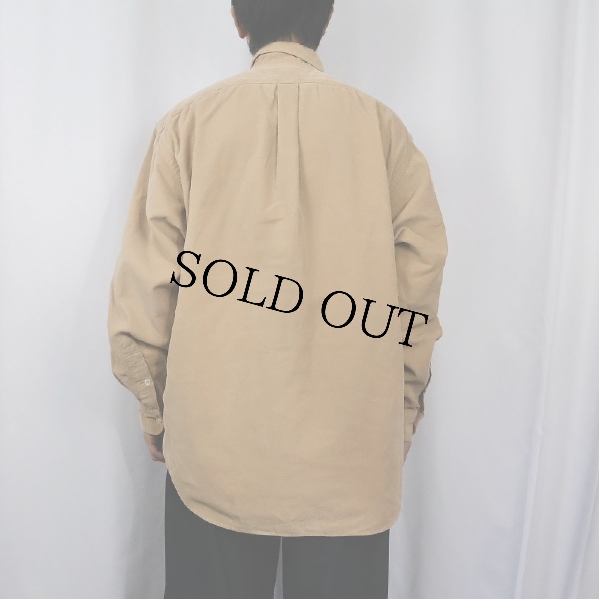 画像3: Ralph Lauren コーデュロイボタンダウンシャツ L (3)