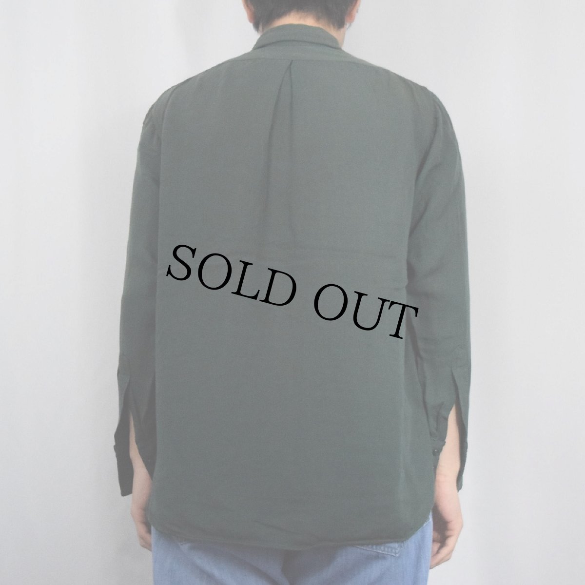 画像3: 40's TOWNCRAFT マチ付き コットン×レーヨンシャツ (3)