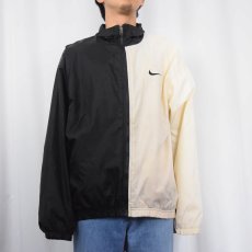 画像3: 90〜2000's NIKE 2トーン ナイロン×ポリエステル ジャケット L (3)