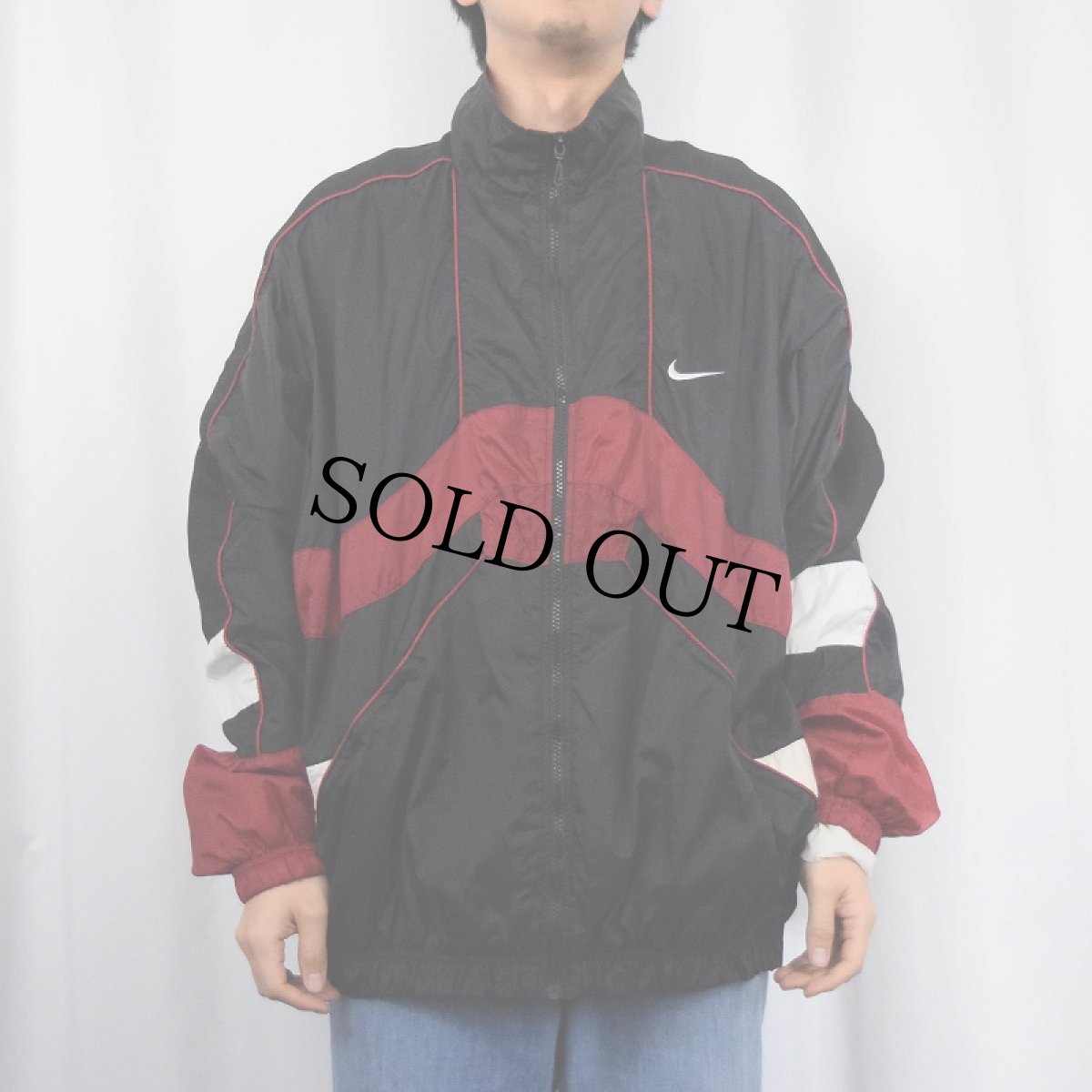 画像3: 90〜2000's NIKE 切り替えデザイン ナイロンジャケット XXL (3)