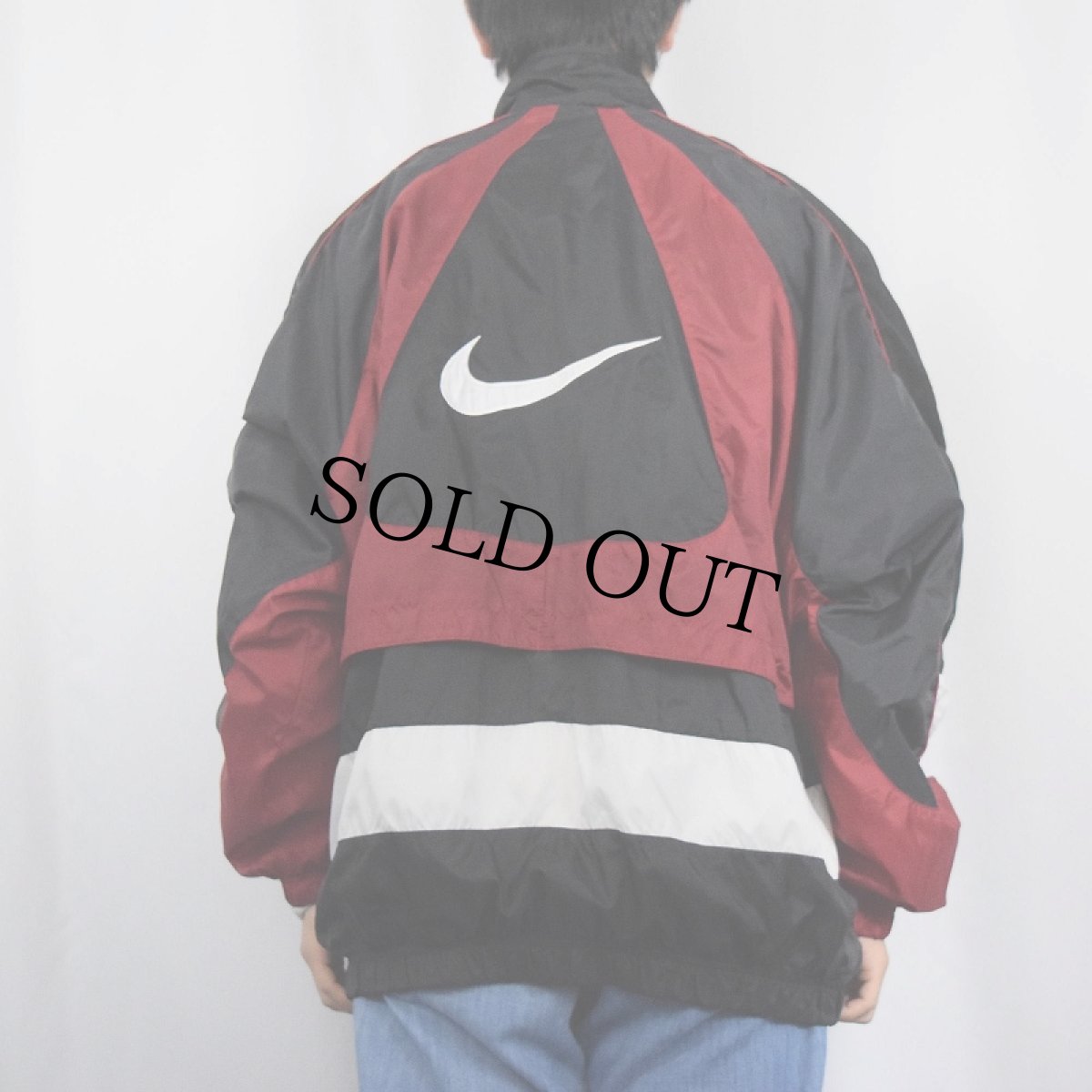 画像4: 90〜2000's NIKE 切り替えデザイン ナイロンジャケット XXL (4)