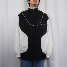 画像3: 90〜2000's NIKE 2トーン ナイロン×ポリエステル ジャケット L (3)