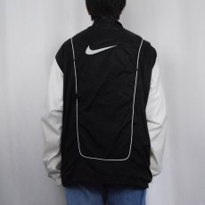 画像4: 90〜2000's NIKE 2トーン ナイロン×ポリエステル ジャケット L (4)