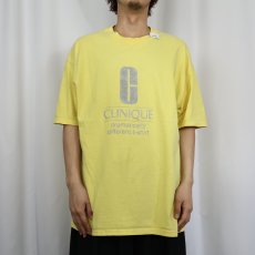画像2: CLINIQUE USA製 スキンケアメーカー ラメプリントTシャツ XL (2)