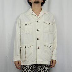 画像2: 60〜70's MIGHTY-MAC × Abercrombie & Fitch コットンサファリジャケット (2)