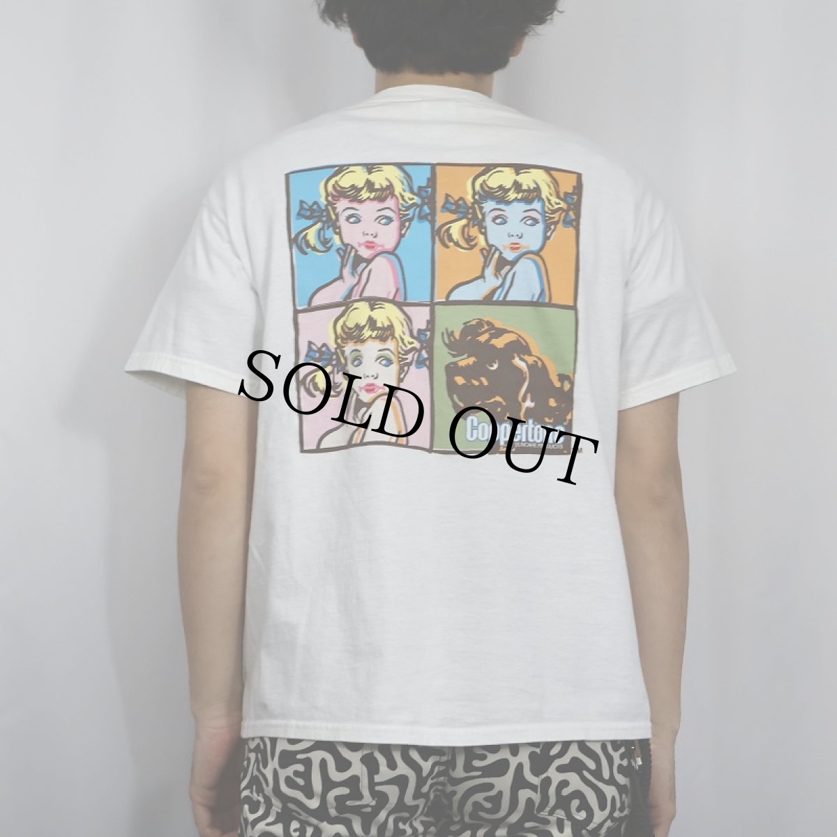 画像4: Coppertone 日焼け止めメーカー イラストプリントTシャツ L (4)