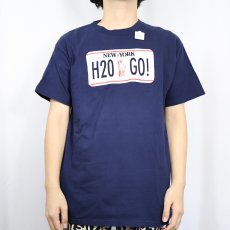 画像3: H2O "GO" ハードコアパンクバンドTシャツ NAVY L (3)
