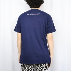画像4: H2O "GO" ハードコアパンクバンドTシャツ NAVY L (4)