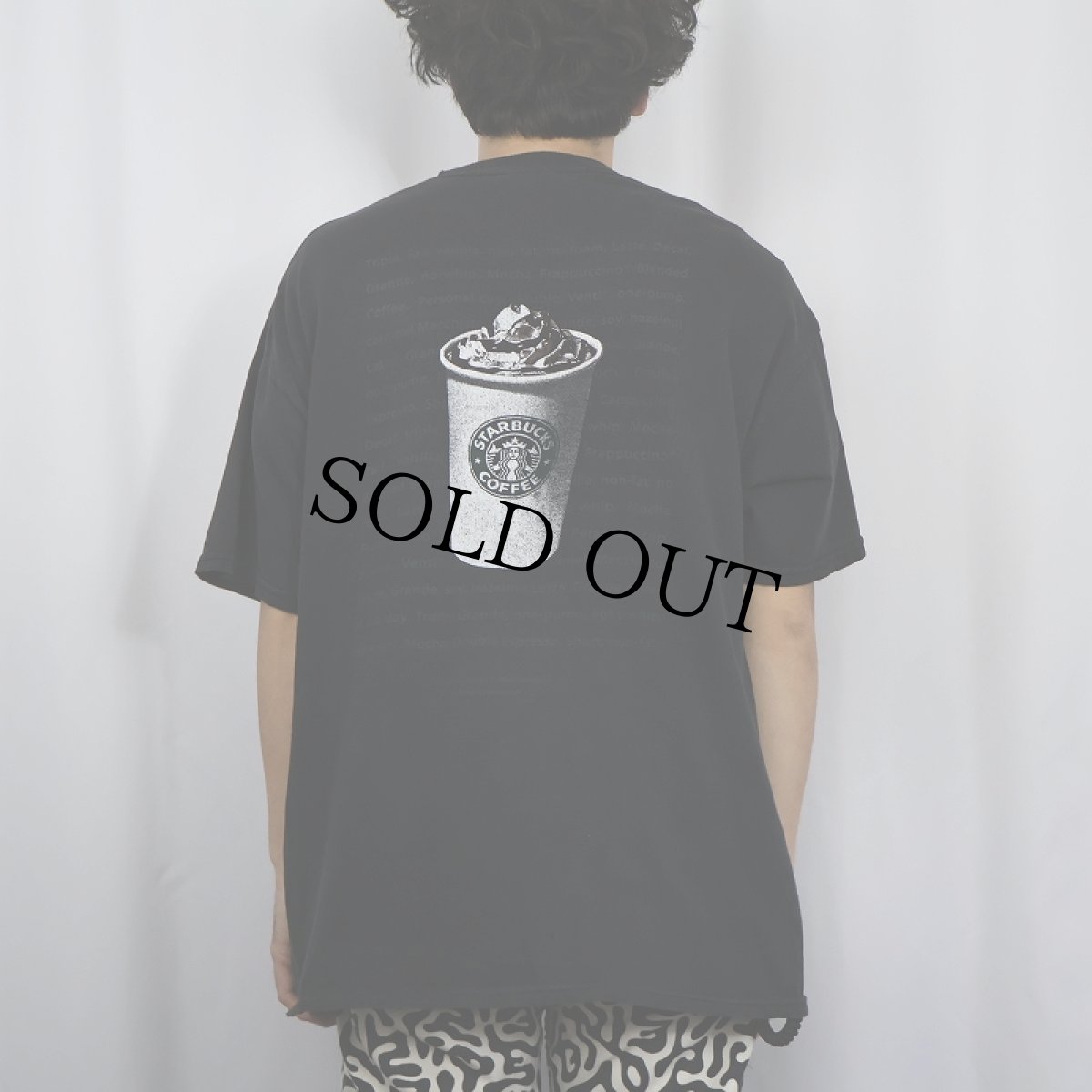 画像4: STARBUCKS COFFEE "You call it. We'll make it." プリントTシャツ BLACK XL (4)