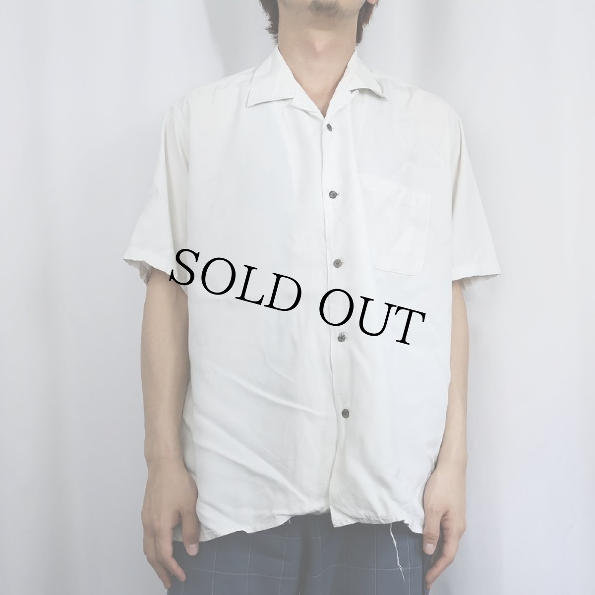 画像2: Y's for men レーヨンオープンカラーシャツ (2)