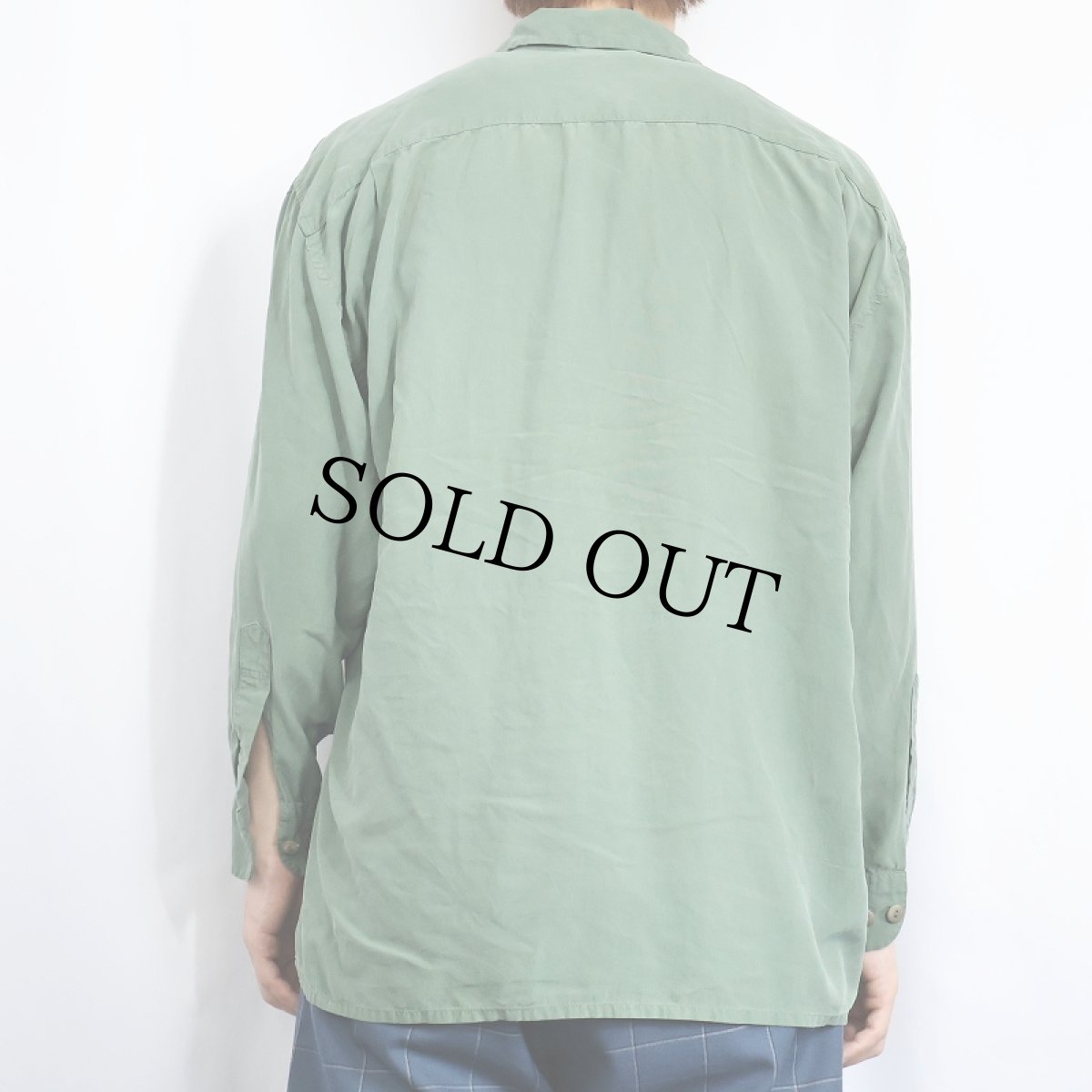 画像3: 90's Neiman Marcus シルクオープンカラーシャツ M (3)