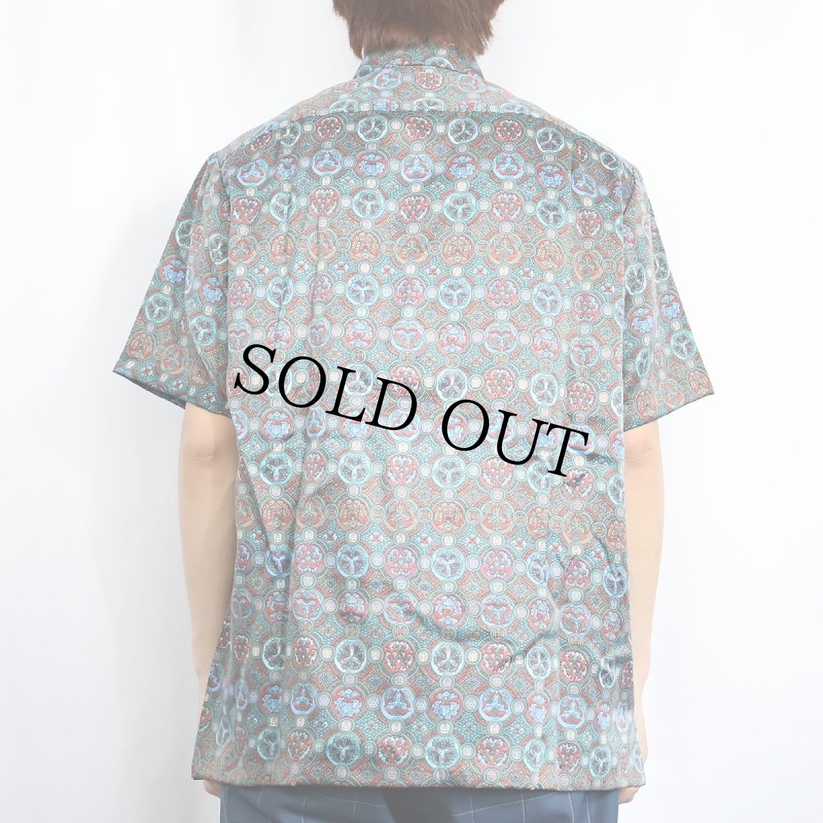 画像3: 70's Tori Richard USA製 総柄 ポリシャツ DEADSTOCK M (3)