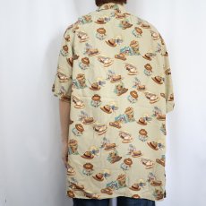画像3: 90's POLO Ralph Lauren オールオーバーパターン レーヨンアロハシャツ XL (3)
