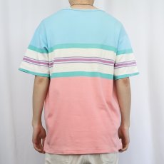 画像3: 90's POLO Ralph Lauren USA製 ボーダー柄 Tシャツ L (3)