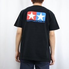 画像3: TAMIYA 模型メーカー ロゴプリントTシャツ BLACK XL (3)
