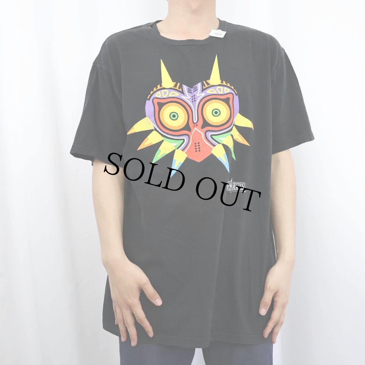 画像2: ZELDA "Majora's Mask 3D" ゲームプリントTシャツ BLACK XL (2)