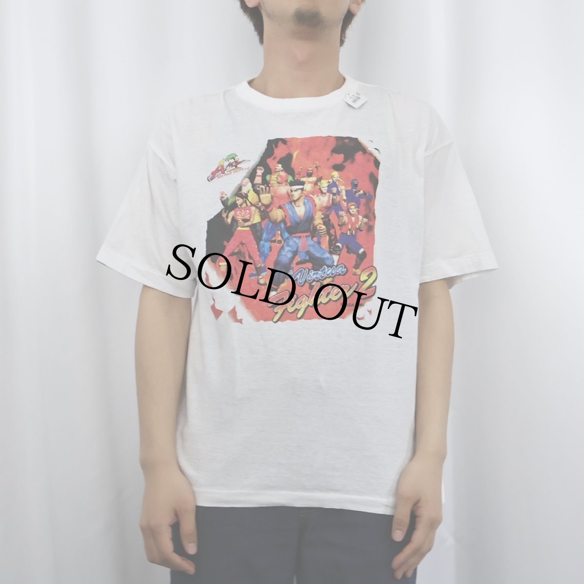 画像2: 90's Virtua Fighter 2 ビデオゲームプリントTシャツ (2)