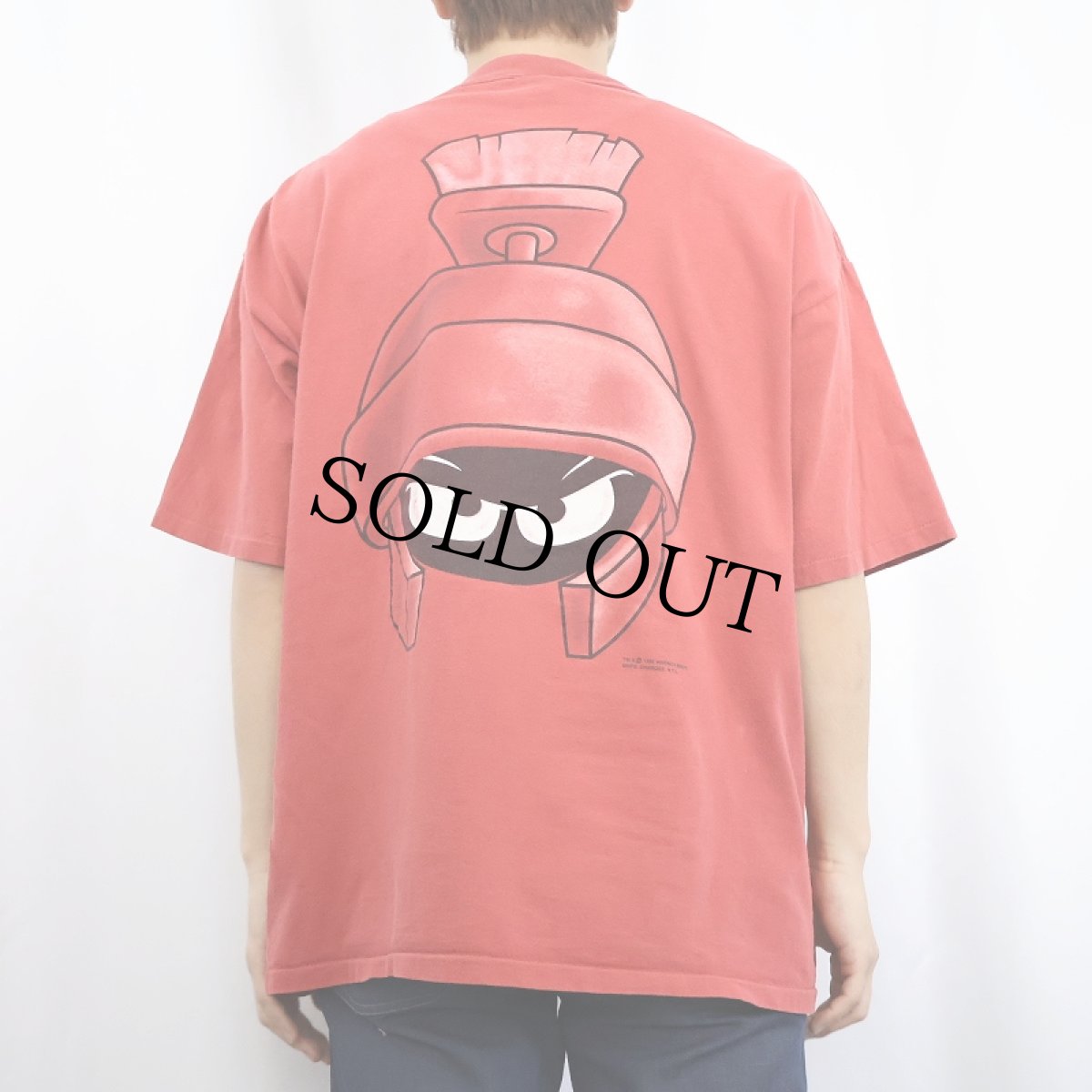 画像4: 90's MARVIN the MARTIAN USA製 "Calvin Klein" パロディプリントTシャツ XL (4)