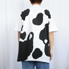 画像3: 90's REAL USA製 乳製品メーカー 牛柄 大判プリントTシャツ XL (3)