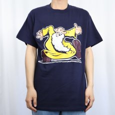 画像2: Robert Crumb イラストプリントTシャツ NAVY M (2)