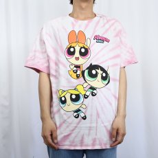 画像2: The Powepuff Girls タイダイ キャラクタープリントTシャツ 2X (2)