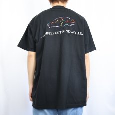 画像4: 90's SATURN USA製 企業ロゴプリントTシャツ BLACK XL (4)
