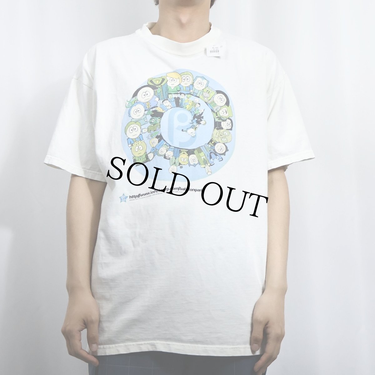 画像2: 90's Babylon Park キャラクターパロディプリントTシャツ XL (2)