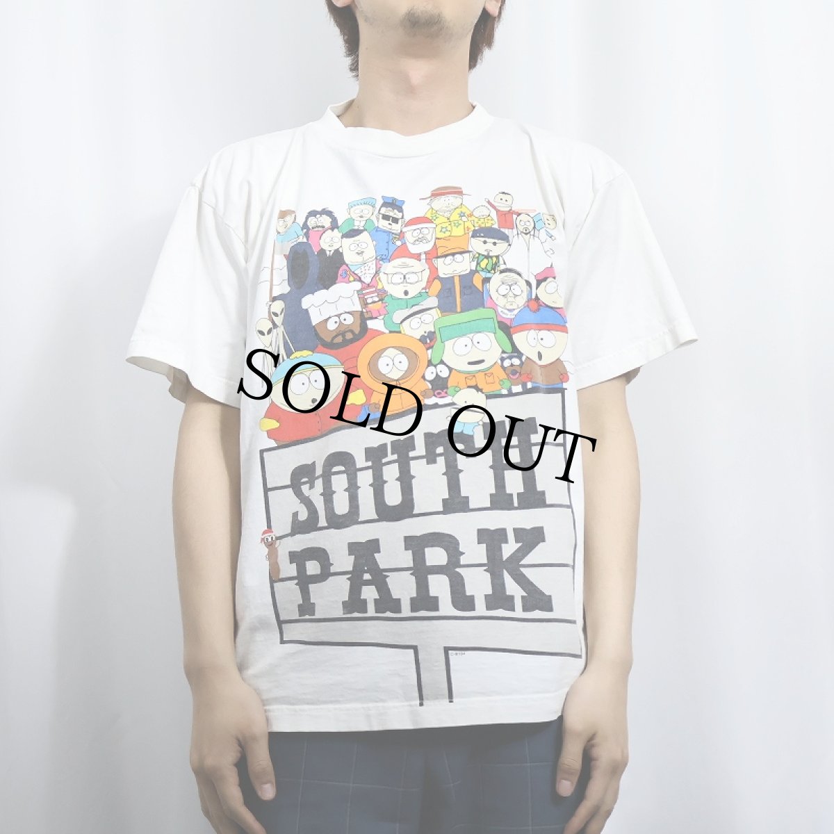 画像2: SOUTH PARK キャラクタープリントTシャツ L (2)